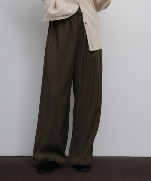 select MOCA Et(セレクトモカエト)の「【Et】Twill Easy Straight Pants(その他パンツ・レディース・チャコールグレー/ブラウン・LARGE/MEDIUM)」の15枚目の写真