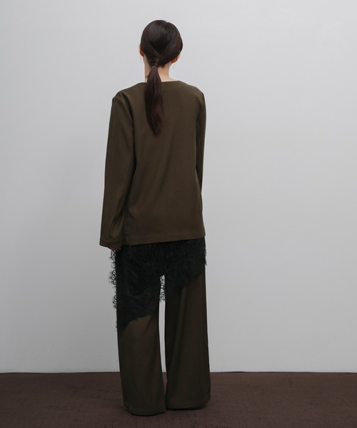 select MOCA Et(セレクトモカエト)の「【Et】Twill Easy Straight Pants(その他パンツ・レディース・チャコールグレー/ブラウン・LARGE/MEDIUM)」の21枚目の写真