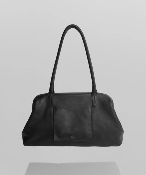 YArKA（ヤーカ）の「【YArKA/ヤーカ】real leather long frame soft bag [LFW1] / 口金ボストンバッグ（トートバッグ・レディース・ブラック・FREE）」の2枚目の写真