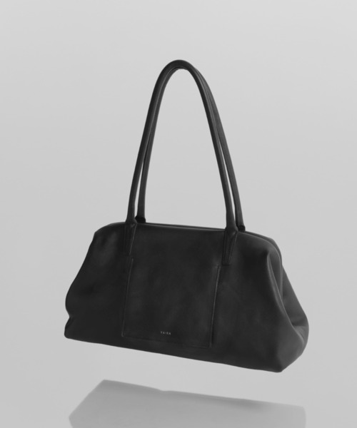 YArKA（ヤーカ）の「【YArKA/ヤーカ】real leather long frame soft bag [LFW1] / 口金ボストンバッグ（トートバッグ・レディース・ブラック・FREE）」の3枚目の写真