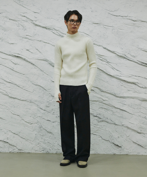SIGNATURE（シグネチャ）の「ウールライクノータックワイドフィットスラックス[ブラック]（スラックス・レディース・その他・SMALL/X-LARGE）」の7枚目の写真