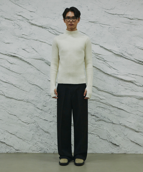 SIGNATURE（シグネチャ）の「ウールライクノータックワイドフィットスラックス[ブラック]（スラックス・レディース・その他・SMALL/X-LARGE）」の9枚目の写真