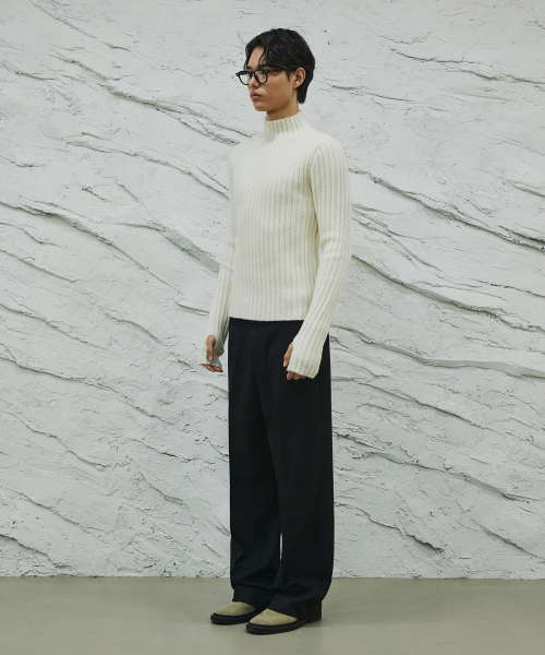 SIGNATURE（シグネチャ）の「ウールライクノータックワイドフィットスラックス[ブラック]（スラックス・レディース・その他・SMALL/X-LARGE）」の10枚目の写真