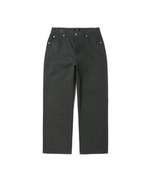 ADHOC（アドホック）の「男女共用セミワイドカラーデニムパンツ (DK-GREY) (HZ8DP80-36)（デニムパンツ）」