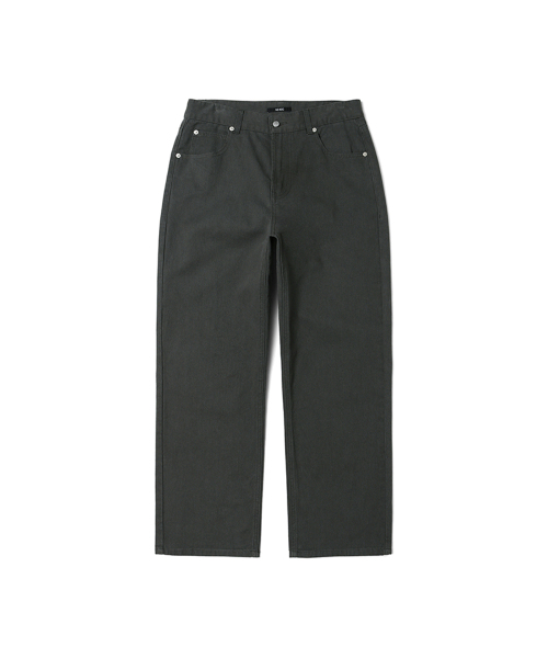 ADHOC(アドホック)の「男女共用セミワイドカラーデニムパンツ (DK-GREY) (HZ8DP80-36)(デニムパンツ・レディース・その他・71)」の1枚目の写真