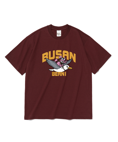 BERNI(ベルニ)の「プサンカムメギトリップ 半袖Tシャツ (ワイン)(Tシャツ/カットソー・レディース・その他・SMALL/MEDIUM/LARGE/X-LARGE/2XL)」の2枚目の写真