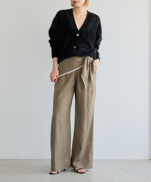 IENA LA BOUCLE(イエナラブークル)の「IENA LA BOUCLE CU/PLソフトビエライージースラックス(その他パンツ・レディース・ベージュ/グレー・38/36)」の5枚目の写真