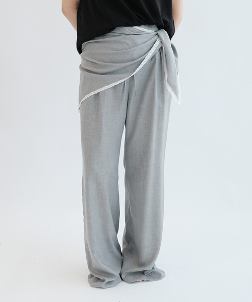 IENA LA BOUCLE(イエナラブークル)の「IENA LA BOUCLE CU/PLソフトビエライージースラックス(その他パンツ・レディース・ベージュ/グレー・38/36)」の6枚目の写真