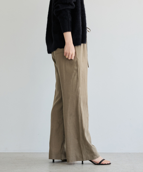 IENA LA BOUCLE(イエナラブークル)の「IENA LA BOUCLE CU/PLソフトビエライージースラックス(その他パンツ・レディース・ベージュ/グレー・38/36)」の12枚目の写真