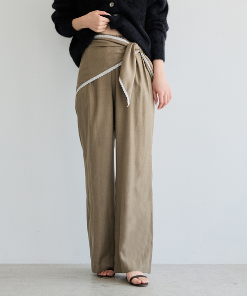 IENA LA BOUCLE(イエナラブークル)の「IENA LA BOUCLE CU/PLソフトビエライージースラックス(その他パンツ・レディース・ベージュ/グレー・38/36)」の14枚目の写真