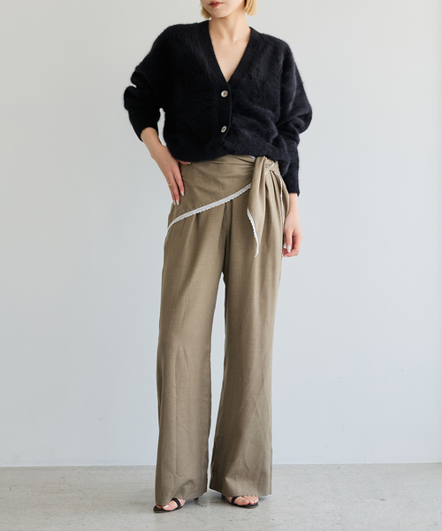 IENA LA BOUCLE(イエナラブークル)の「IENA LA BOUCLE CU/PLソフトビエライージースラックス(その他パンツ・レディース・ベージュ/グレー・38/36)」の15枚目の写真