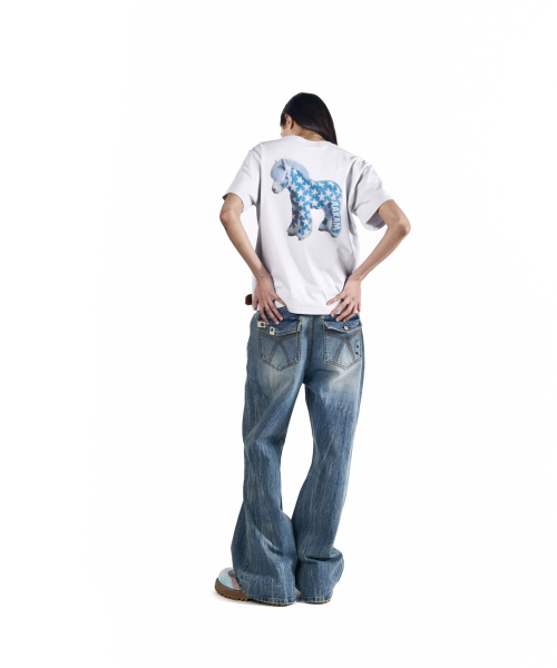 AAKAM(アーカム)の「AKM Horse Half Top (Blue)(Tシャツ/カットソー・レディース・その他・1/2/3)」の8枚目の写真