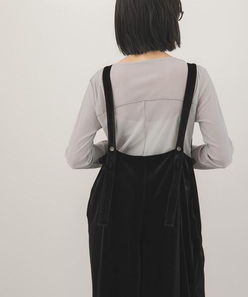 KBF（ケイビーエフ）の「ベロアサロペット（その他パンツ・レディース・ブラック/ブルー系その他/ブラック系その他・ONE）」の6枚目の写真