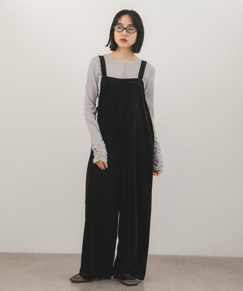 KBF（ケイビーエフ）の「ベロアサロペット（その他パンツ・レディース・ブラック/ブルー系その他/ブラック系その他・ONE）」の8枚目の写真