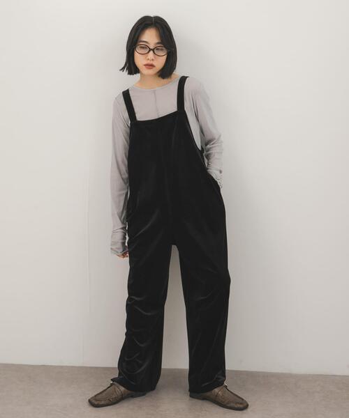 KBF（ケイビーエフ）の「ベロアサロペット（その他パンツ・レディース・ブラック/ブルー系その他/ブラック系その他・ONE）」の9枚目の写真