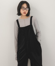 KBF | ベロアサロペット(その他パンツ)
