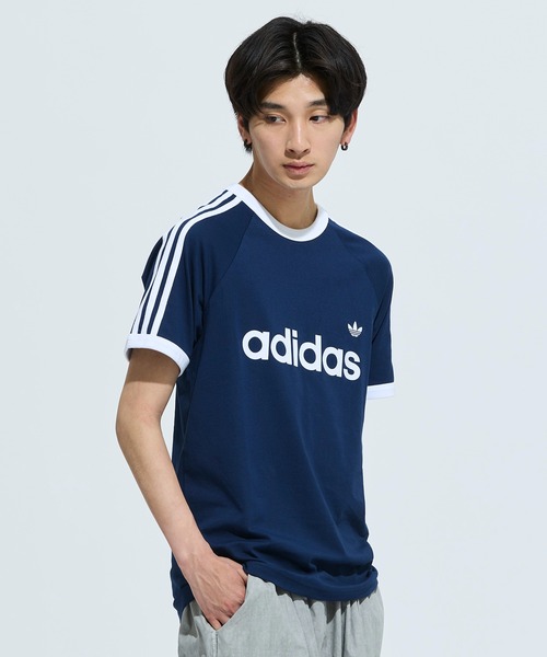 Slee스트райпс Slim Ringer T‑shirt / adidas Originals