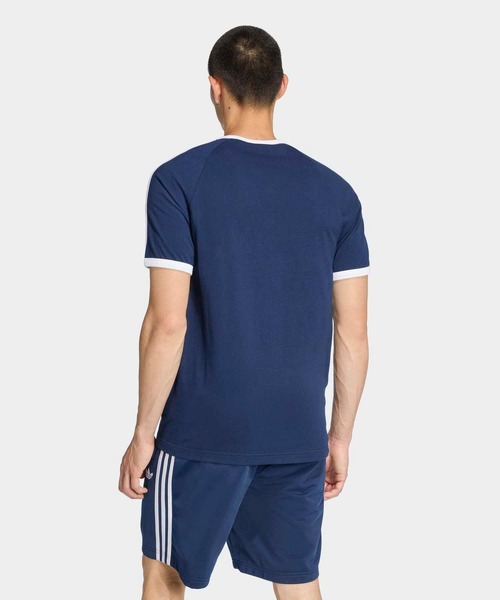 adidas(アディダス)の「スリーストライプス スリム リンガー Tシャツ / アディダスオリジナルス adidas Originals(Tシャツ/カットソー・メンズ・ブルー・XX-SMALL/XX-LARGE/X-SMALL/X-LARGE/SMALL/MEDIUM/LARGE/3XL)」の4枚目の写真