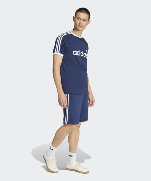 adidas(アディダス)の「スリーストライプス スリム リンガー Tシャツ / アディダスオリジナルス adidas Originals(Tシャツ/カットソー・メンズ・ブルー・XX-SMALL/XX-LARGE/X-SMALL/X-LARGE/SMALL/MEDIUM/LARGE/3XL)」の7枚目の写真