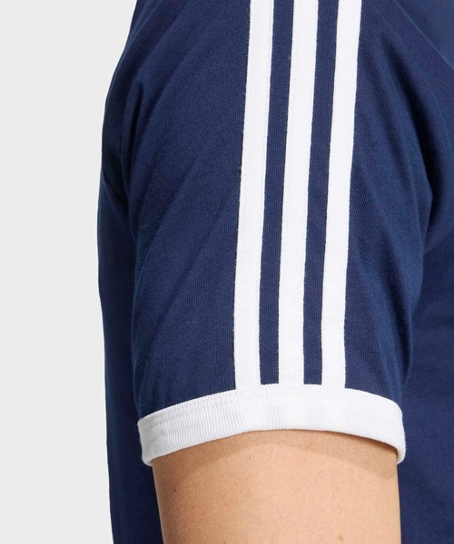 adidas(アディダス)の「スリーストライプス スリム リンガー Tシャツ / アディダスオリジナルス adidas Originals(Tシャツ/カットソー・メンズ・ブルー・XX-SMALL/XX-LARGE/X-SMALL/X-LARGE/SMALL/MEDIUM/LARGE/3XL)」の6枚目の写真