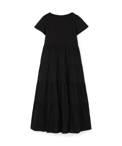 NATURAL BEAUTY BASIC（ナチュラルビューティーベーシック）の「ティアードワンピース（ワンピース・レディース・ベージュ/ブラック/ブルー・SMALL/MEDIUM）」の6枚目の写真