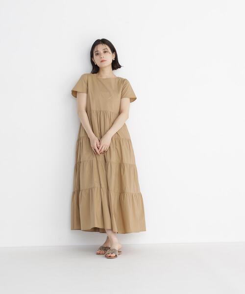 NATURAL BEAUTY BASIC（ナチュラルビューティーベーシック）の「ティアードワンピース（ワンピース・レディース・ベージュ/ブラック/ブルー・SMALL/MEDIUM）」の18枚目の写真