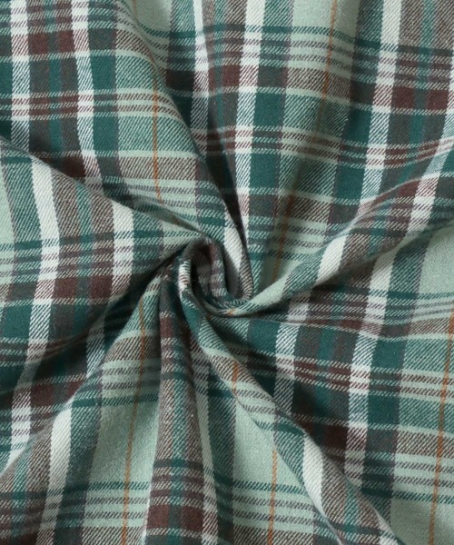 SITRY（シトリー）の「Flannel Check Hoodie Shirt/オーバーサイズ フランネルシャツ ネルチェックシャツ オンブレチェックシャツ フードシャツ フーディー（シャツ/ブラウス・メンズ・ホワイト/ブラック/ネイビー/レッド/サックスブルー/グリーン/マスタード・LL/M/L）」の18枚目の写真