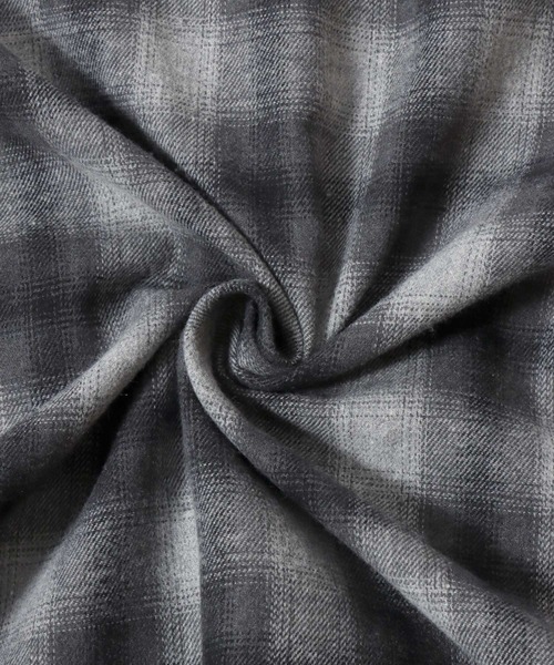 SITRY（シトリー）の「Flannel Check Hoodie Shirt/オーバーサイズ フランネルシャツ ネルチェックシャツ オンブレチェックシャツ フードシャツ フーディー（シャツ/ブラウス・メンズ・ホワイト/ブラック/ネイビー/レッド/サックスブルー/グリーン/マスタード・LL/M/L）」の17枚目の写真