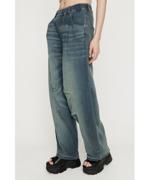 SLY | BARRELLEG DENIM LIKE SW PT バレルレッグデニムライクスウェットパンツ 秋服 冬服(スウェットパンツ)