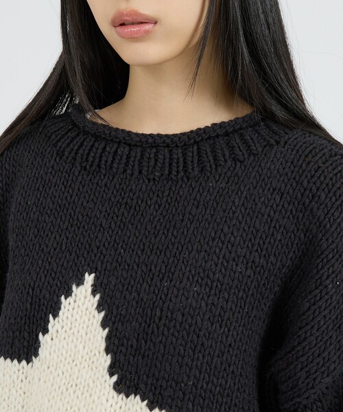 THRIFTY LOOK(スリフティールック)の「【THRIFTY LOOK / スリフティールック】HAND KNIT ROLLNECK SWEATER / ハンドニット ロールネックセーター(ニット/セーター・メンズ・ネイビー/ブラック・フリー)」の22枚目の写真