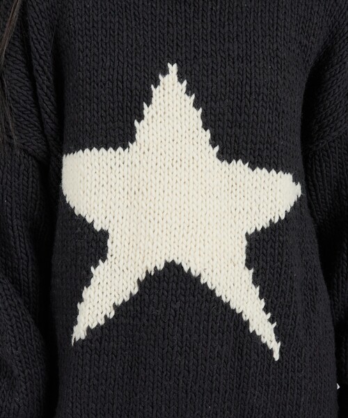 THRIFTY LOOK(スリフティールック)の「【THRIFTY LOOK / スリフティールック】HAND KNIT ROLLNECK SWEATER / ハンドニット ロールネックセーター(ニット/セーター・メンズ・ネイビー/ブラック・フリー)」の12枚目の写真