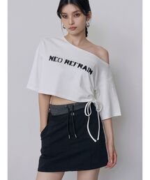 MURUA | ワンショルロゴワイドTシャツ(Tシャツ/カットソー)