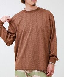GLOSTER | ウォールジャガード リンクス クルーネック ロンT(Tシャツ/カットソー)