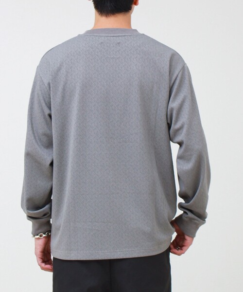 GLOSTER(グロスター)の「ウォールジャガード リンクス クルーネック ロンT(Tシャツ/カットソー・メンズ・グレー/ブラウン/ネイビー・S/M/L)」の17枚目の写真