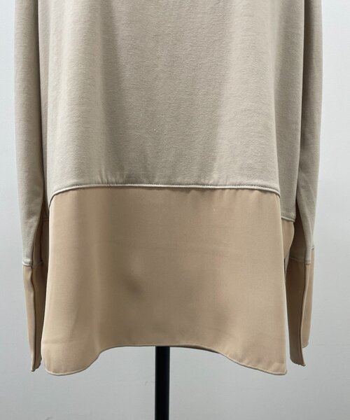 Jena espace merveilleux（ジェナ　エスパスメルヴェイユ）の「裾袖トロミ切替カットソー（Tシャツ/カットソー・レディース・ベージュ/オフホワイト・FREE）」の14枚目の写真