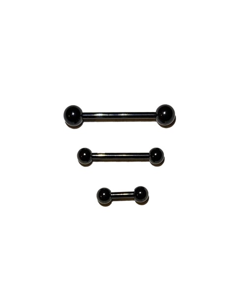 MORPH(モルフ)の「MORPH モルフ バーベル ボディーピアス 14ゲージ 6mm~50mm(ピアス(片耳用)・レディース・ブラック・6/8/10/12/14/16/42/44/46/48/50/30/32/34/36/38/40/18/20/22/24/26/28)」の2枚目の写真