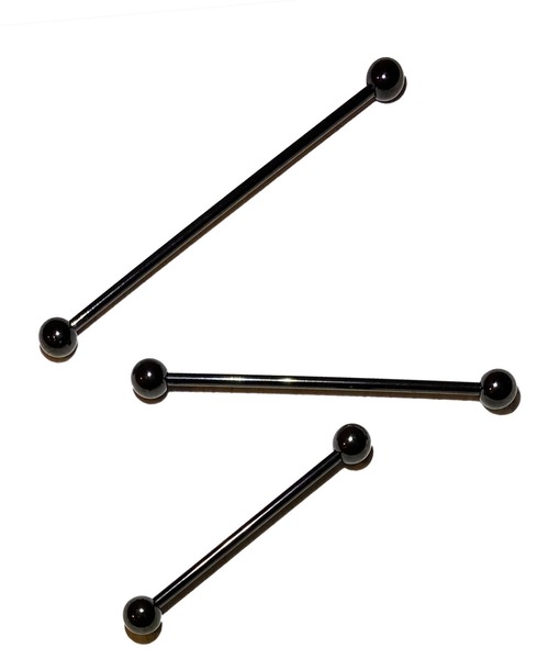 MORPH(モルフ)の「MORPH モルフ バーベル ボディーピアス 14ゲージ 6mm~50mm(ピアス(片耳用)・レディース・ブラック・6/8/10/12/14/16/42/44/46/48/50/30/32/34/36/38/40/18/20/22/24/26/28)」の6枚目の写真