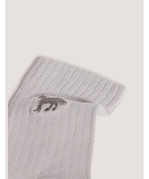 Maison Kitsune(メゾンキツネ)の「BABY FOX SOCKS(ソックス/靴下・メンズ・グレー系その他・M/S)」の3枚目の写真