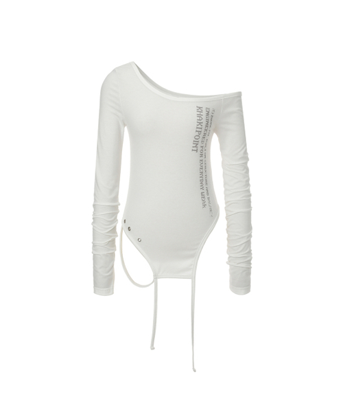 KHAKIPOINT(カーキポイント)の「Extended Strap Top (white)(Tシャツ/カットソー・レディース・その他・FREE)」の5枚目の写真