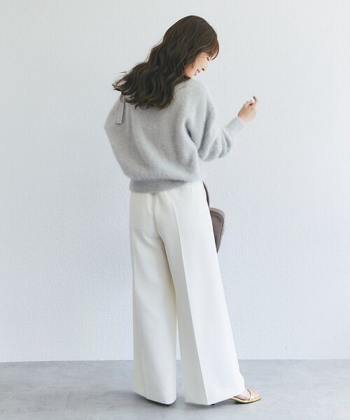 La boutique BonBon(ラブティックボンボン)の「【miki監修・4サイズ展開】ダブルクロスマリンパンツ(その他パンツ・レディース・ブラック/オフホワイト/ブラウン/ピンク・38/34/36/PS)」の11枚目の写真