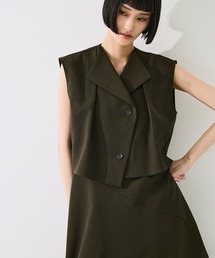 STUDIOUS | 【STUDIOUS/ステュディオス】Layered Panel Dress/レイヤードパネルドレス/ウォッシャブル/首紐取り外し可/マルチウェイ(ジャンパースカート)