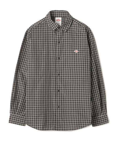 DANTON(ダントン)の「Men's Nylon Taffeta Regular Collar Shirt(シャツ/ブラウス・メンズ・ブルー系その他5/ブラック系その他・44/42/40/38)」の1枚目の写真