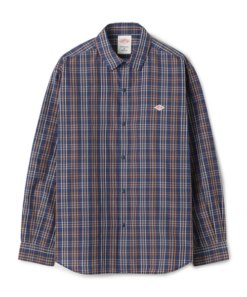 DANTON(ダントン)の「Men's Nylon Taffeta Regular Collar Shirt(シャツ/ブラウス・メンズ・ブルー系その他5/ブラック系その他・44/42/40/38)」の2枚目の写真
