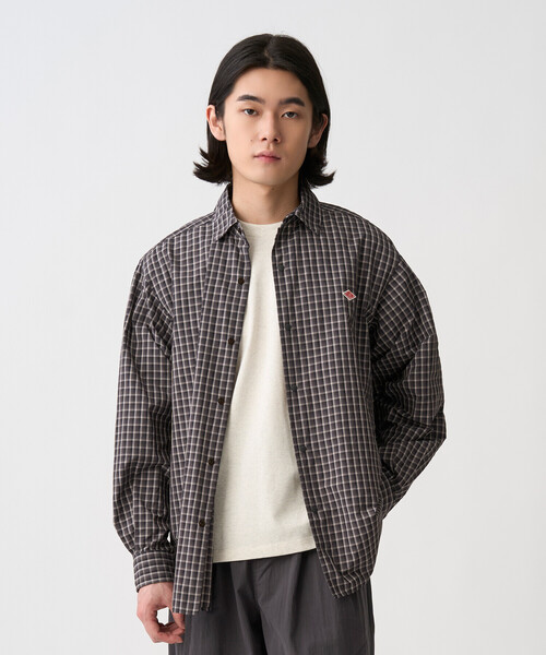 DANTON(ダントン)の「Men's Nylon Taffeta Regular Collar Shirt(シャツ/ブラウス・メンズ・ブルー系その他5/ブラック系その他・44/42/40/38)」の3枚目の写真