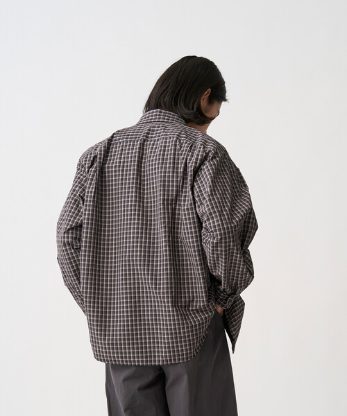 DANTON(ダントン)の「Men's Nylon Taffeta Regular Collar Shirt(シャツ/ブラウス・メンズ・ブルー系その他5/ブラック系その他・44/42/40/38)」の5枚目の写真