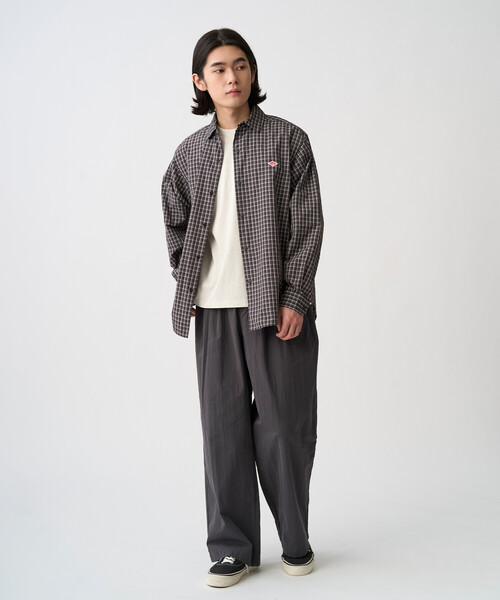 DANTON(ダントン)の「Men's Nylon Taffeta Regular Collar Shirt(シャツ/ブラウス・メンズ・ブルー系その他5/ブラック系その他・44/42/40/38)」の6枚目の写真