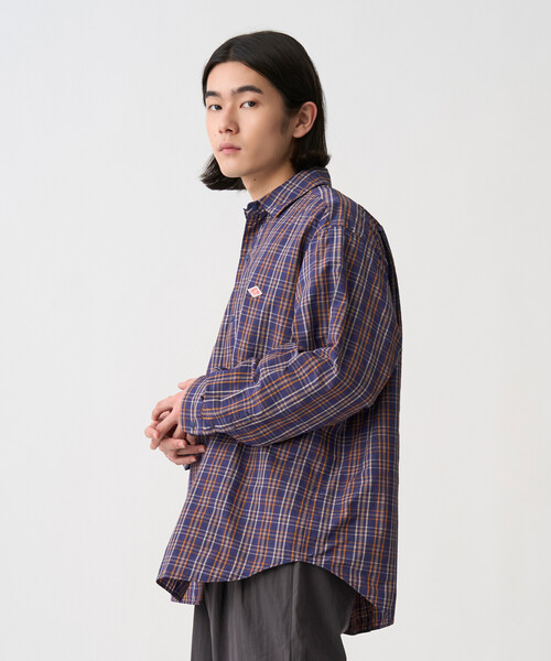 DANTON(ダントン)の「Men's Nylon Taffeta Regular Collar Shirt(シャツ/ブラウス・メンズ・ブルー系その他5/ブラック系その他・44/42/40/38)」の11枚目の写真