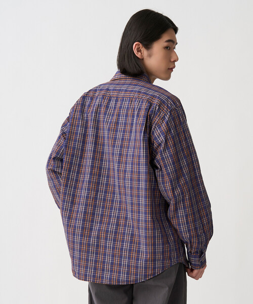 DANTON(ダントン)の「Men's Nylon Taffeta Regular Collar Shirt(シャツ/ブラウス・メンズ・ブルー系その他5/ブラック系その他・44/42/40/38)」の12枚目の写真