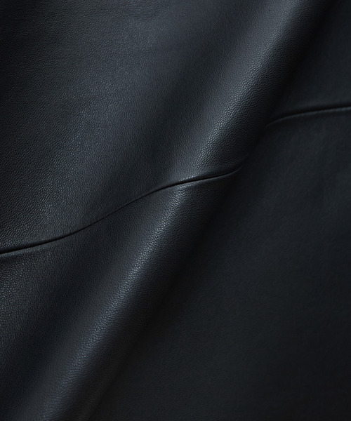 MEN'S MELROSE(メンズメルローズ)の「シープナッパレザー シャツジャケット(ミリタリージャケット・メンズ・ブラック・4/3)」の13枚目の写真
