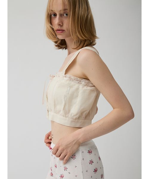 LILY BROWN（リリーブラウン）の「【Anniversary Edition】フレンチレースキャミトップス（シャツ/ブラウス・レディース・ライトブルー/クリーム・F）」の16枚目の写真